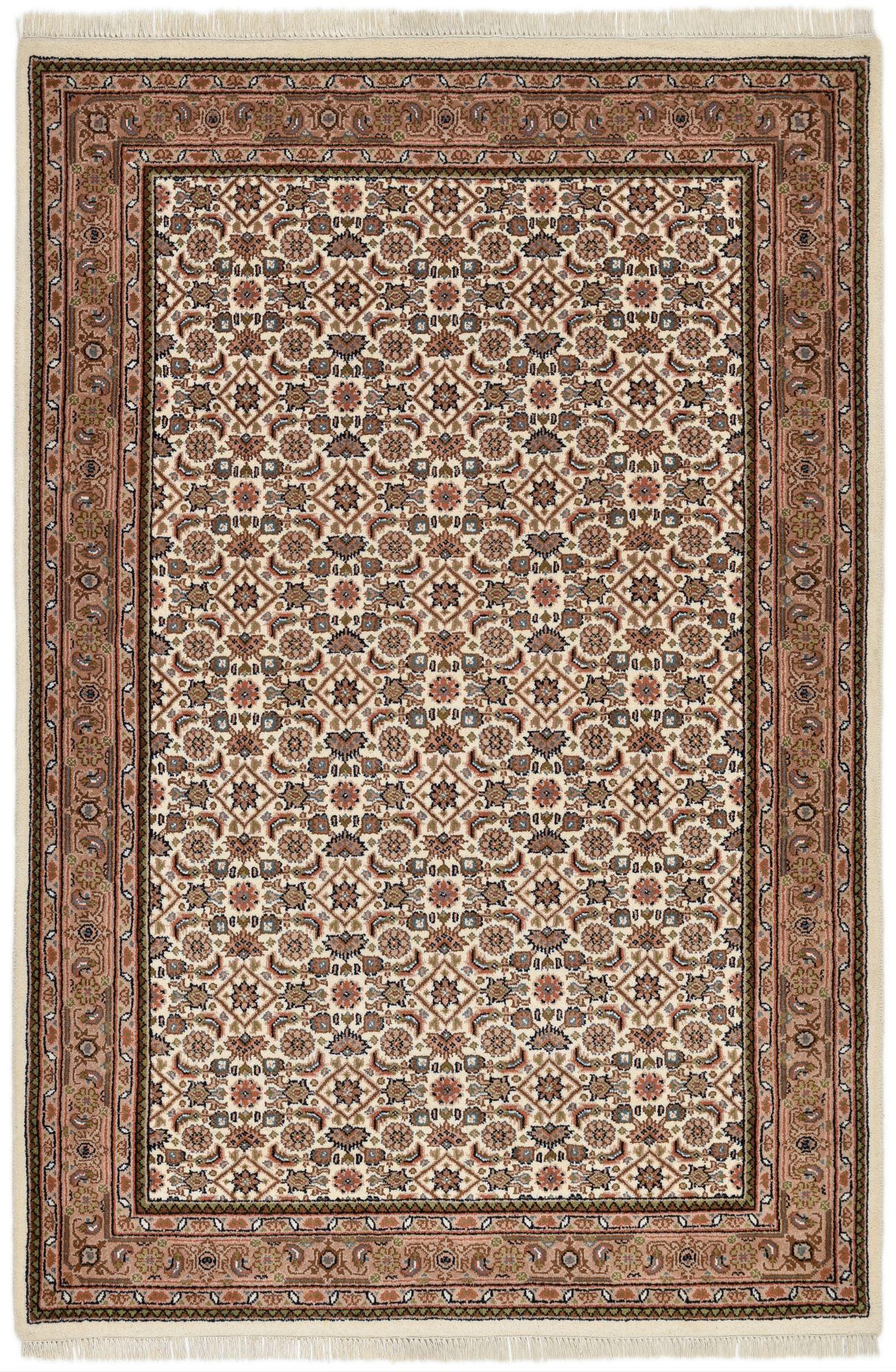 ORIENTTEPPICH Indo Herati, klassisch, strapazierfähig 40x60 cm - Creme, Textil (40/60cm) - Rug and Roll
