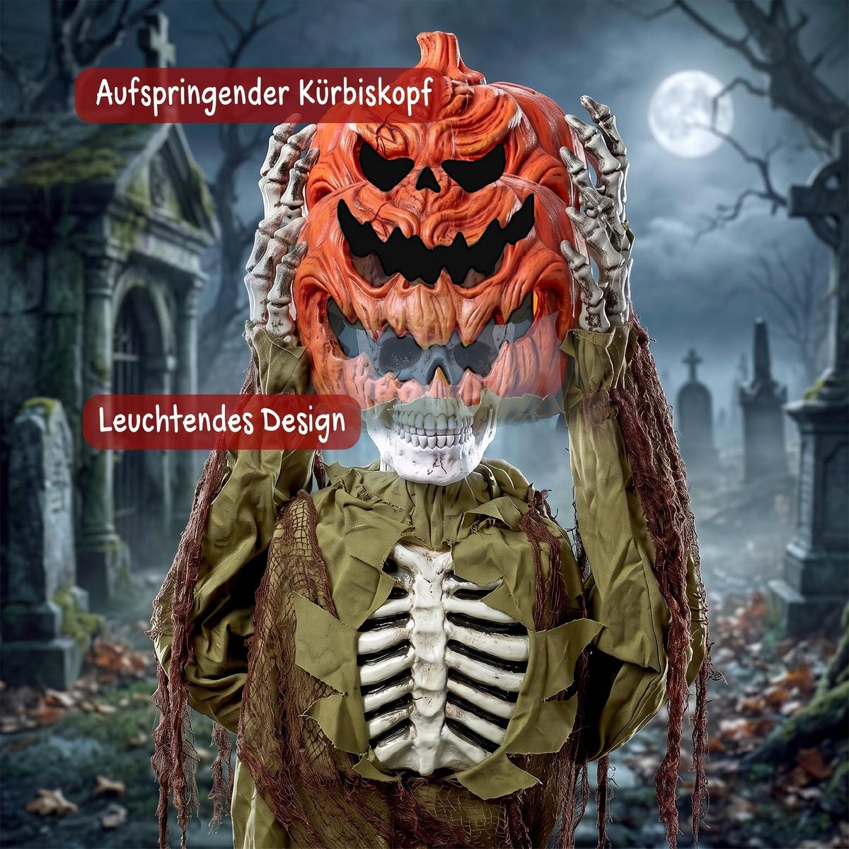 HALLOWEEN-DEKORATION Metall Polyesterfaser Dunkelgrün - Dunkelgrün, Metall (20/173/50cm) - HOMCOM