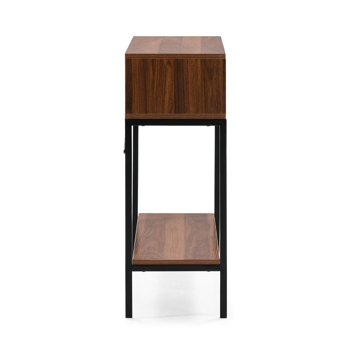 KONSOLENTISCH Auri 2 schubladen Walnuss-Optik - Walnussfarben, Holzwerkstoff (30/100/80cm) - VS Venta-stock