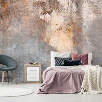 SELBSTKLEBENDE FOTOTAPETE 441/315 cm - Grau/Kupferfarben, Kunststoff/Textil (441/1cm) - KUNSTLOFT