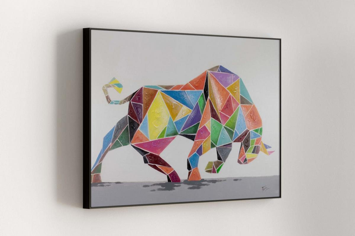 ACRYLBILD HANDGEMALT 120/80 cm - Multicolor, Holz/Textil (120/80cm) - KUNSTLOFT