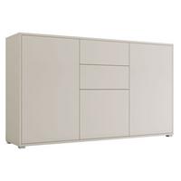 KOMMODE Gesita K3D2SZ - Kaschmir/Silberfarben, Holzwerkstoff/Kunststoff (141/93/41cm) - MIRJAN24