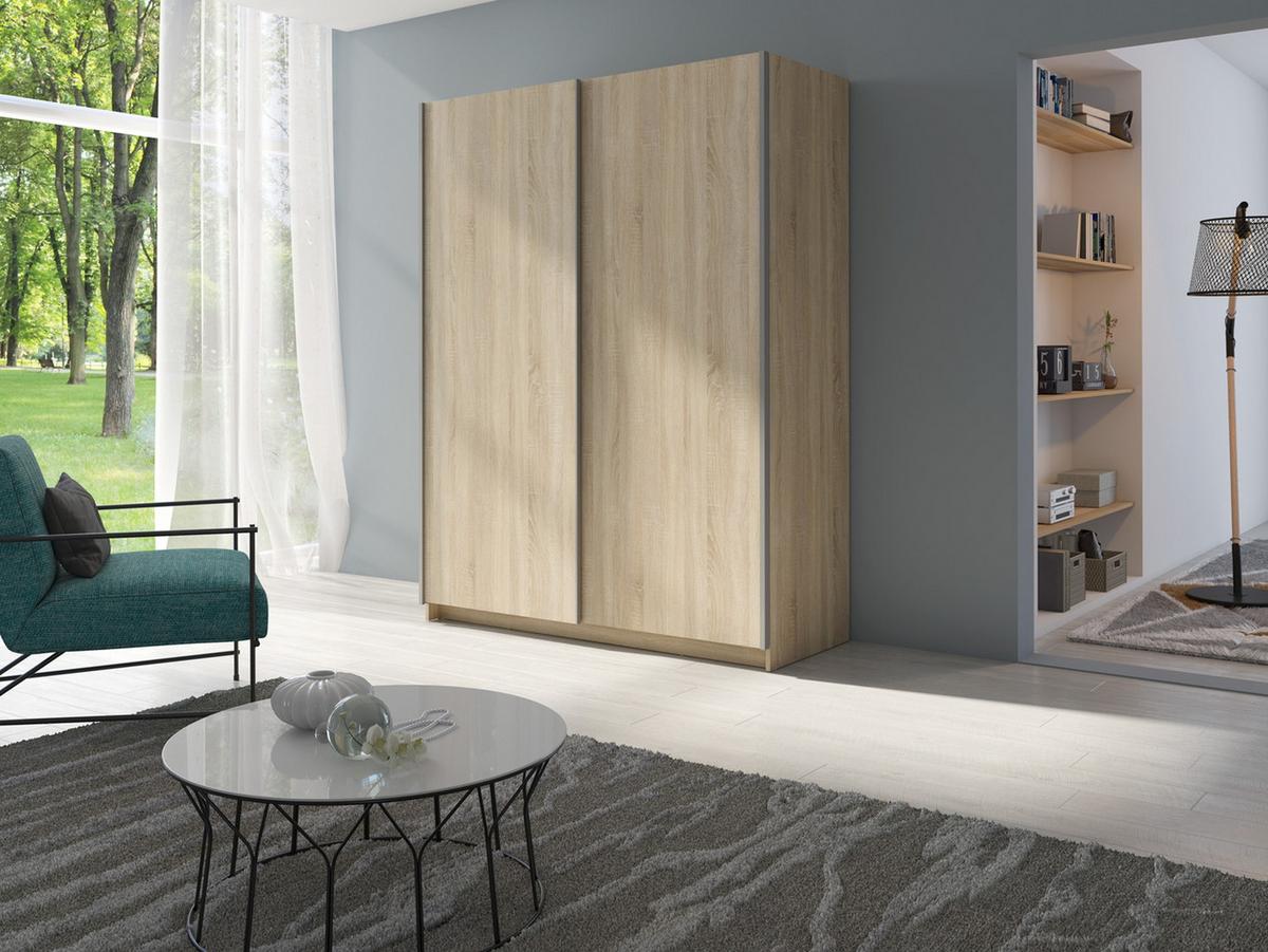 KLEIDERSCHRANK Eiche Sonoma 151/199/62 - Sonoma Eiche, Holzwerkstoff (151/199/62cm) - RAUMHIRSCH FURNITURE