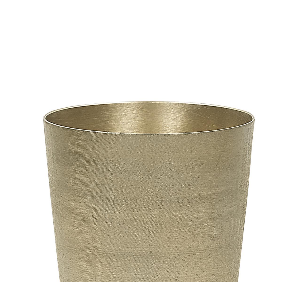 BLUMENVASE Aluminium gold Amrit - Goldfarben, Metall (31cm) - Beliani