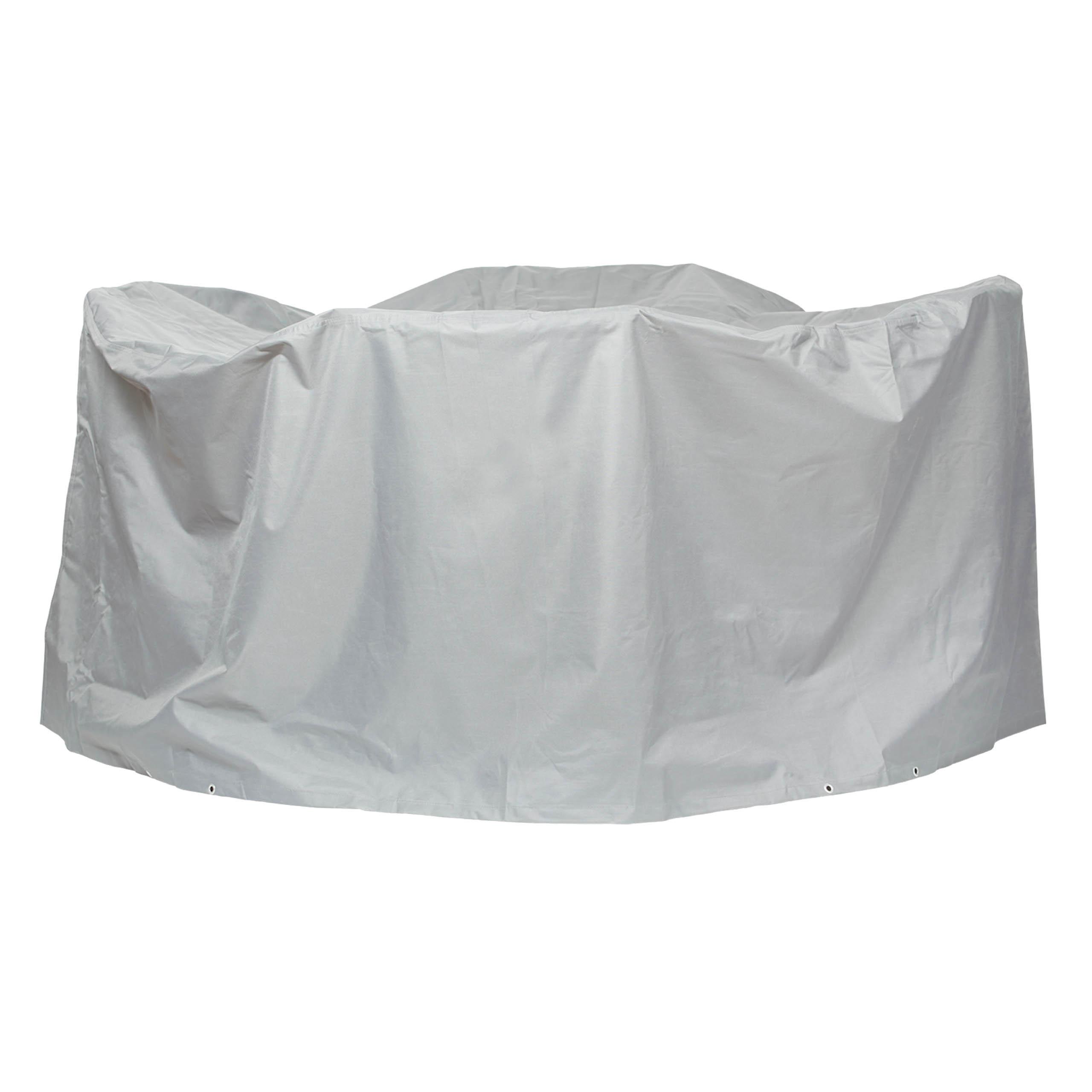 SCHUTZHÜLLE für Sitzgruppe rund SHP-60012 - Grau, Kunststoff (200/94/1cm) - mehr Garten