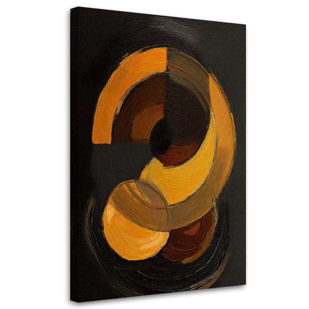 LEINWANDBILD Abstraktion 40x60cm - Schwarz, Textil (40/60cm) - Feeby