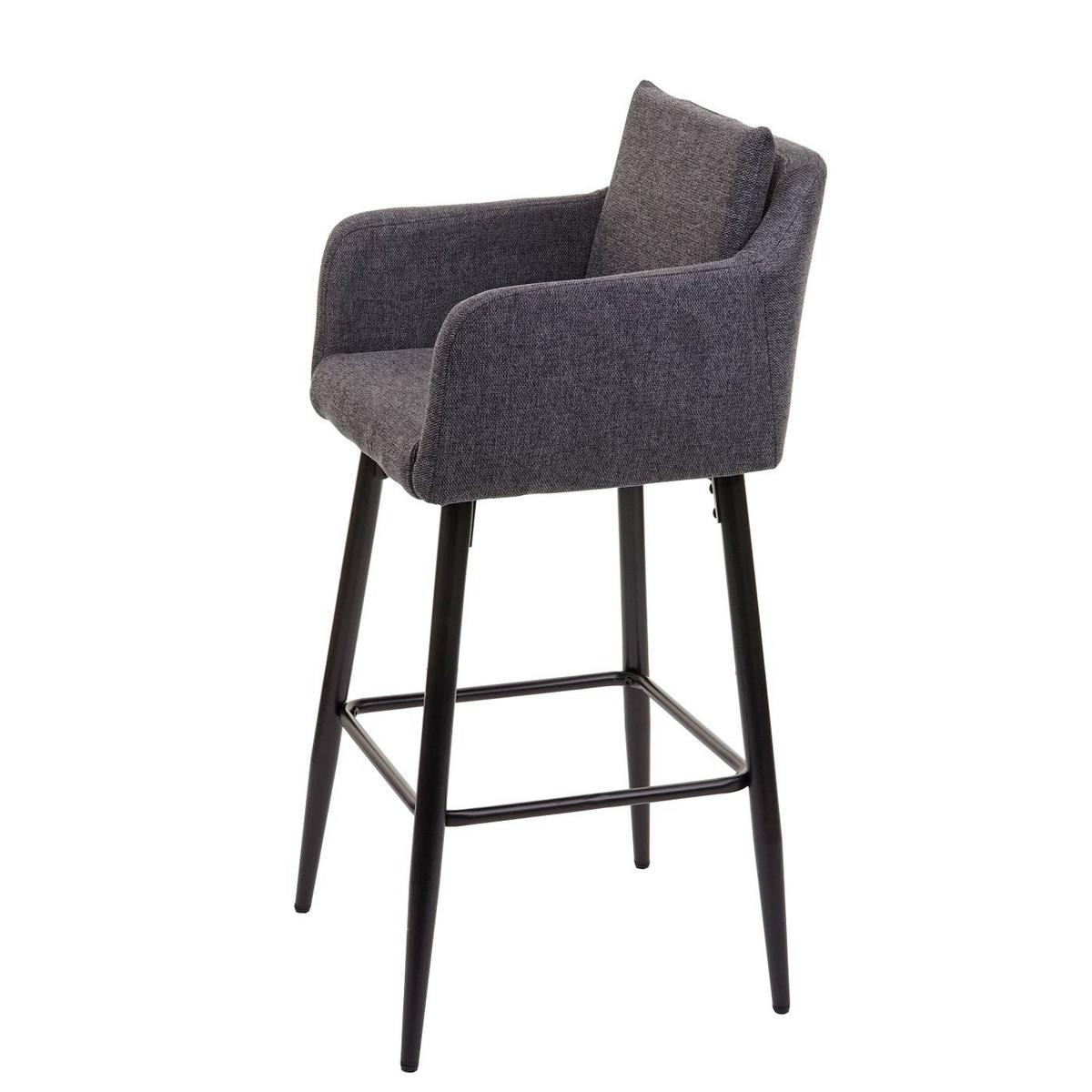 BARHOCKER Anthrazit 2er-Set - Anthrazit, Textil (54/105/53cm) - MCW