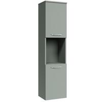 BADEZIMMERSCHRANK Montreal mit 2 Türen Grün Matt - 30 x 30 x 130 cm - Grün, Holz (30/131/30cm) - Badplaats