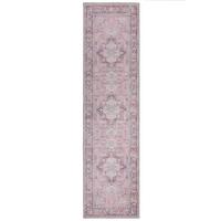 TEPPICH Waschbar HALD, klassisch im Vintage-Stil, Rosa, 60 x 230 cm - Rosa, Textil (60/230cm) - KADIMA DESIGN