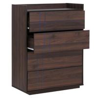 KOMMODE Walnuss Dekor - Walnussfarben, Holz (80/107/40cm) - MCW