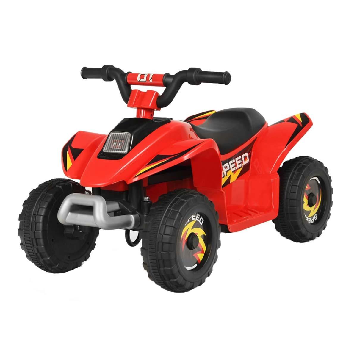 KINDERMOTORRAD 6V Elektro Kinderquad Rot - Rot, Kunststoff (73/44.5/40cm) - COSTWAY