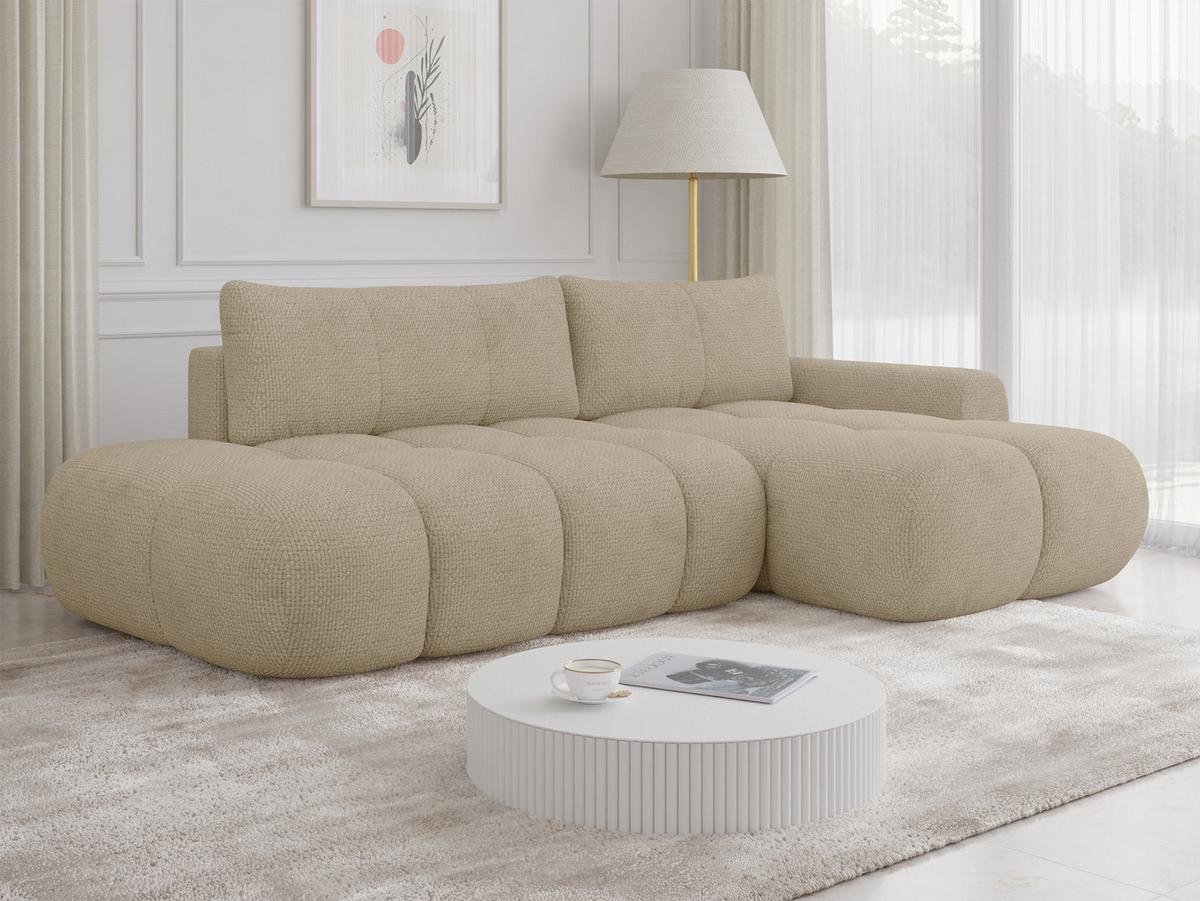 ECKSOFA Mitto O, Seite: Rechts - Hellbraun/Schwarz, Holz/Kunststoff (285/172cm) - MIRJAN24
