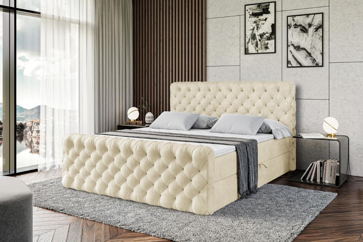 BOXBETT BOXI8-Z - 140x200 cm - H4 - Beige - Beige, Holzwerkstoff (140/200cm) - ALTDECOR