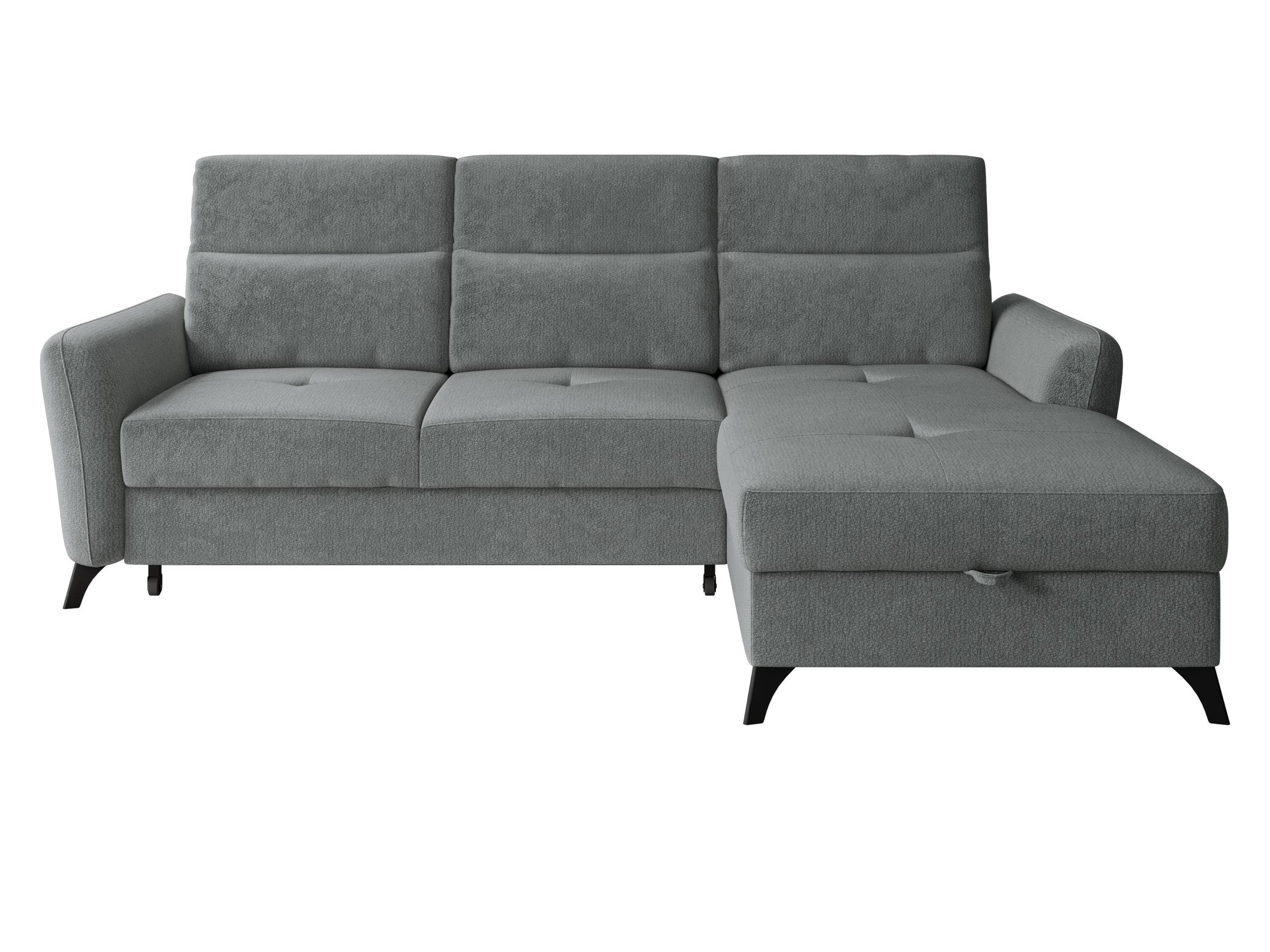 ECKSOFA Talia, Seite: Rechts 2R-LC - Graphitfarben/Schwarz, Holz/Kunststoff (238/167cm) - MIRJAN24