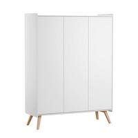 SCHRANK 3 Türen Vintage Weiß - Weiß, Holzwerkstoff (148.9/200/5cm) - Petits-meubles