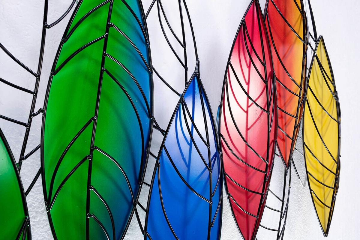 WANDDEKO Bunt 117/82 cm - Multicolor, Metall (5.5/82/8cm) - KUNSTLOFT