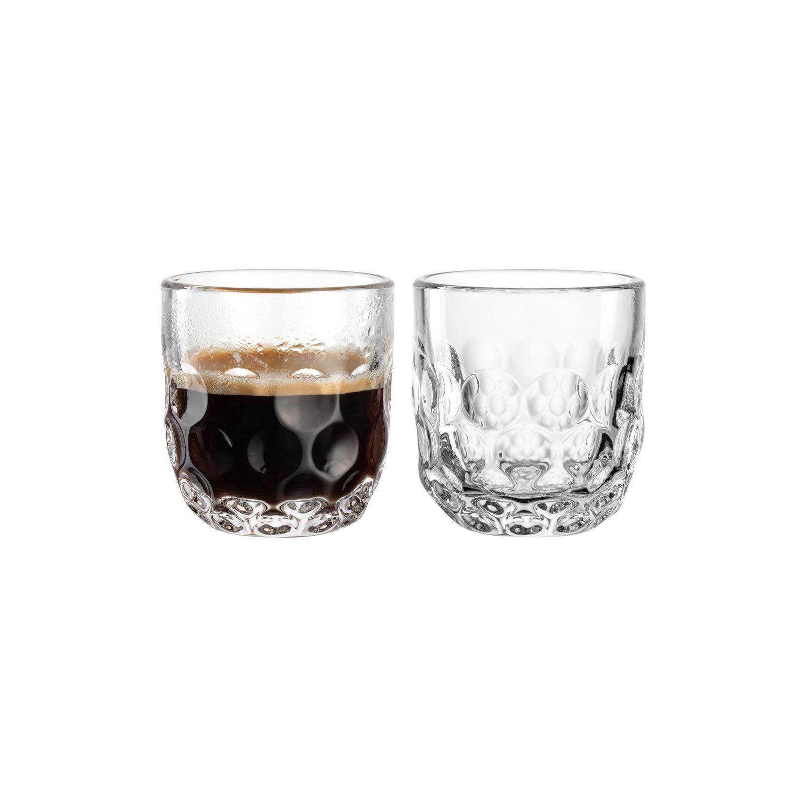 ESPRESSOGLÄSER (1) Gocce transparent 60 ml 2er Set - Transparent, Glas (0.06L) - Leonardo Living