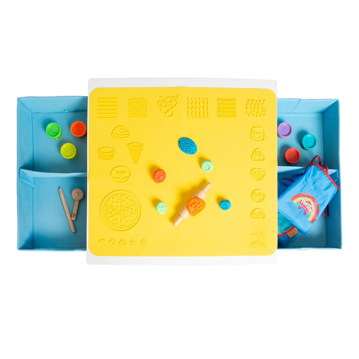 BASTELTISCH roba x Play-Doh - Weiß, Holzwerkstoff (55/54/55cm) - Roba