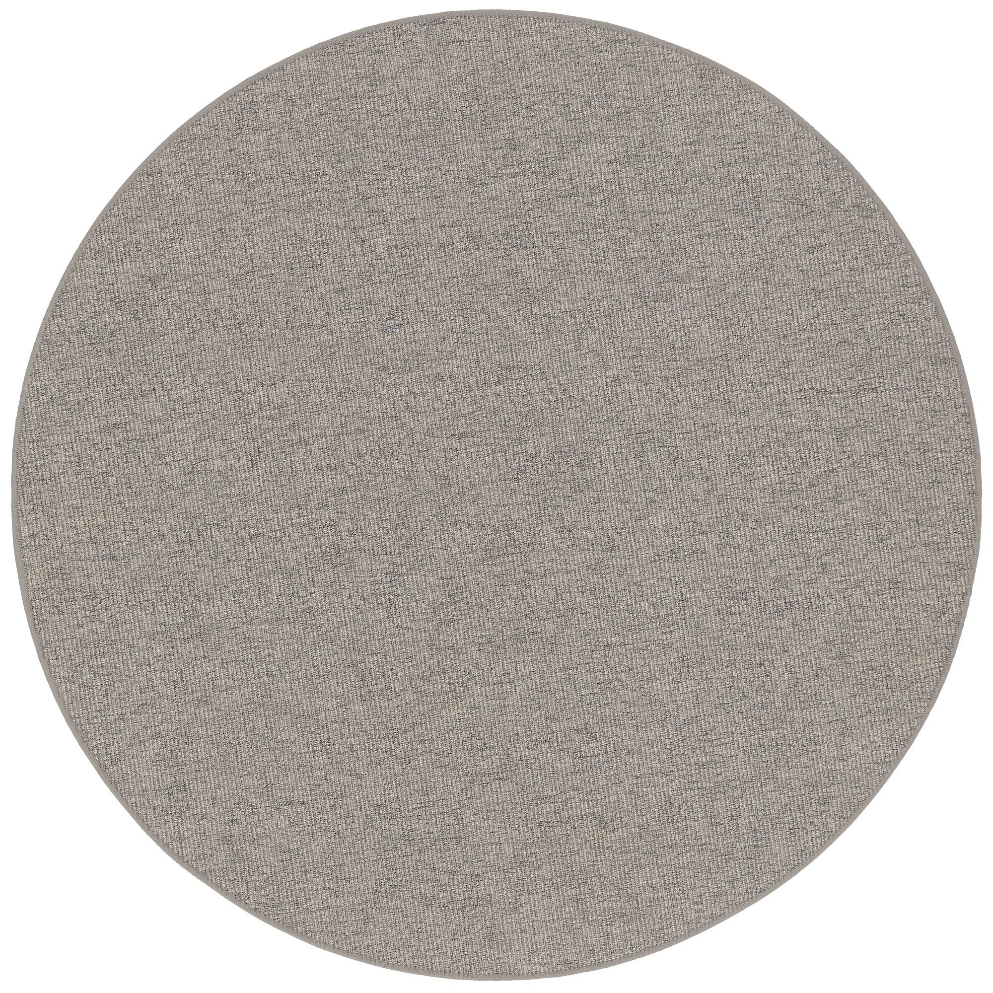 NATUR SISAL-OPTIK TEPPICH TAFF RUND - Grau, Textil (160/160cm) - Snapstyle