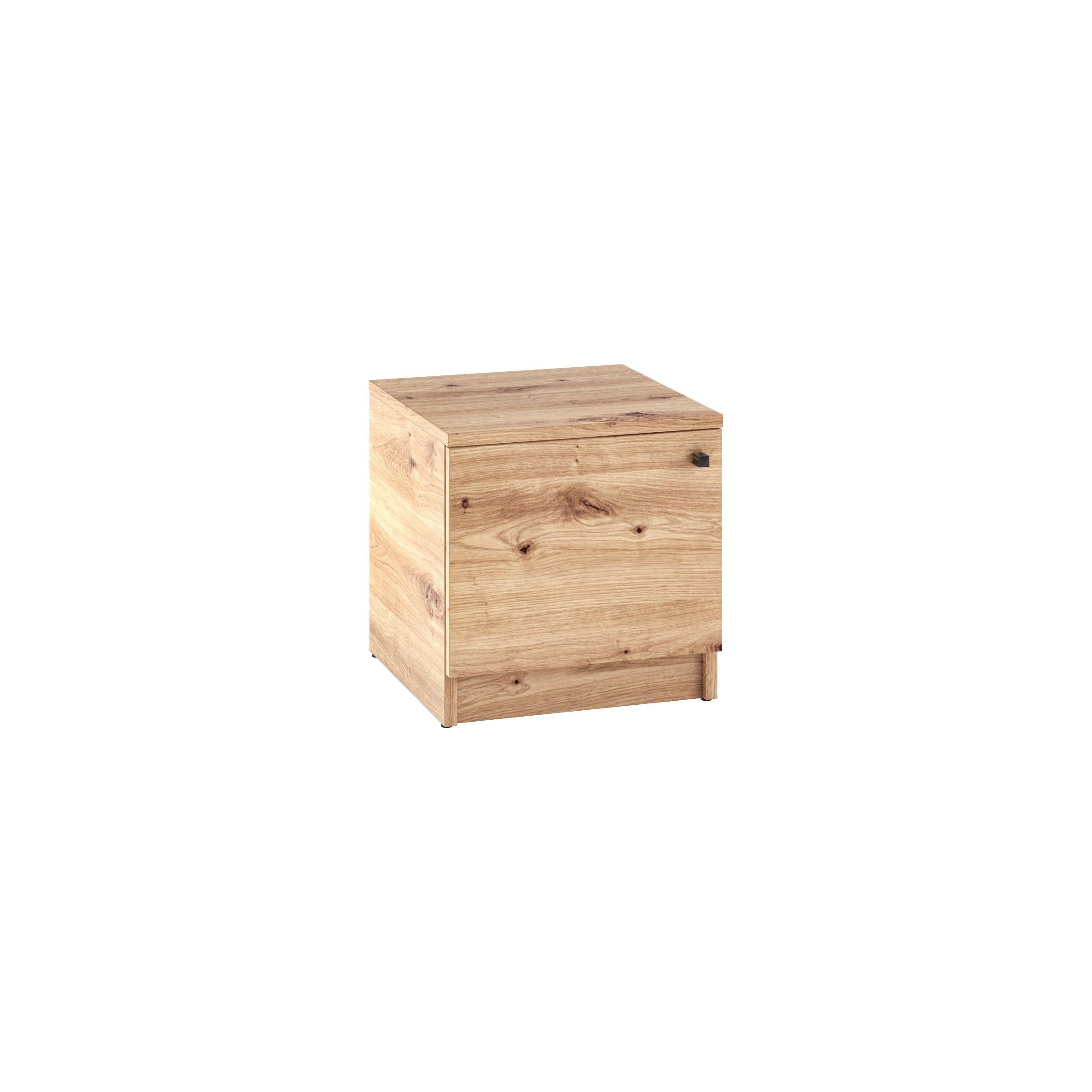 NACHTTISCH NATURIO 40x40,5x40 cm Eiche Artisan - Eiche Artisan, Holzwerkstoff (40/40.5/40cm) - MASSENO