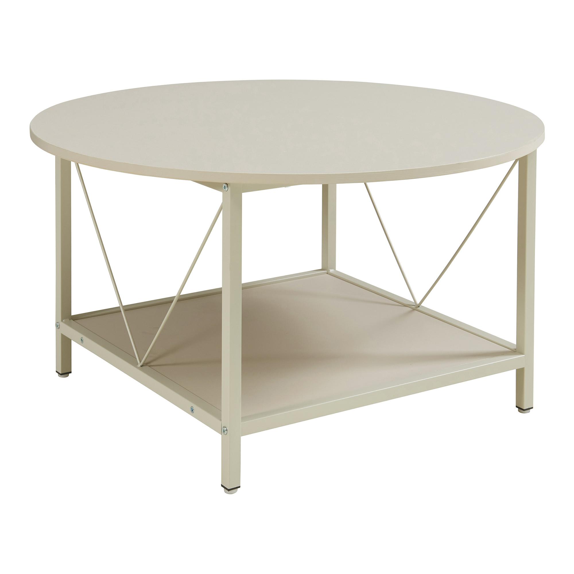 COUCHTISCH Filem 80/46 cm - Sandfarben, Holzwerkstoff/Metall (80/80/46cm) - [en.casa]