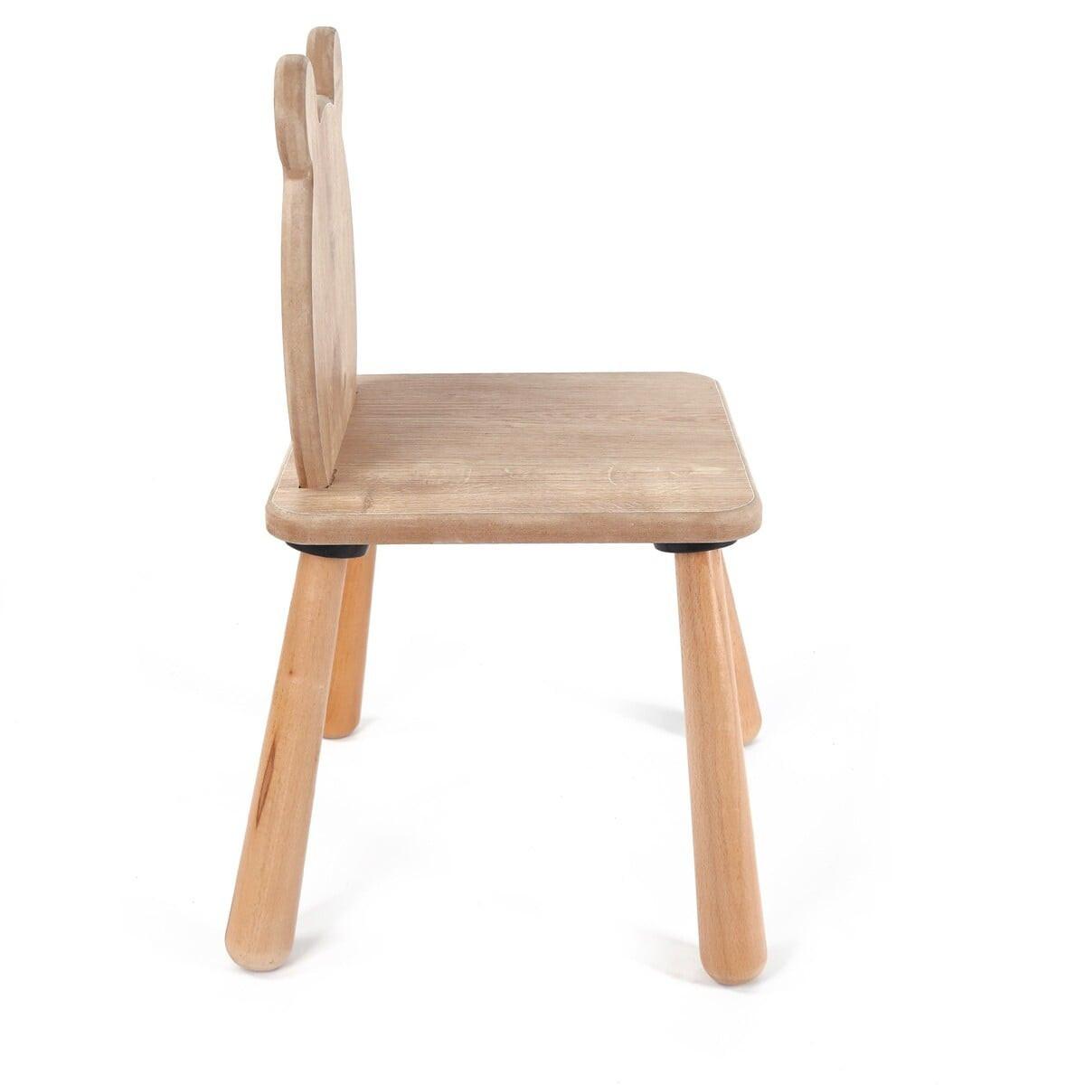 KINDERSTUHL mit bärenlehne 30/30/55 cm - Eichefarben, Holzwerkstoff (30/55/31cm) - Calicosy