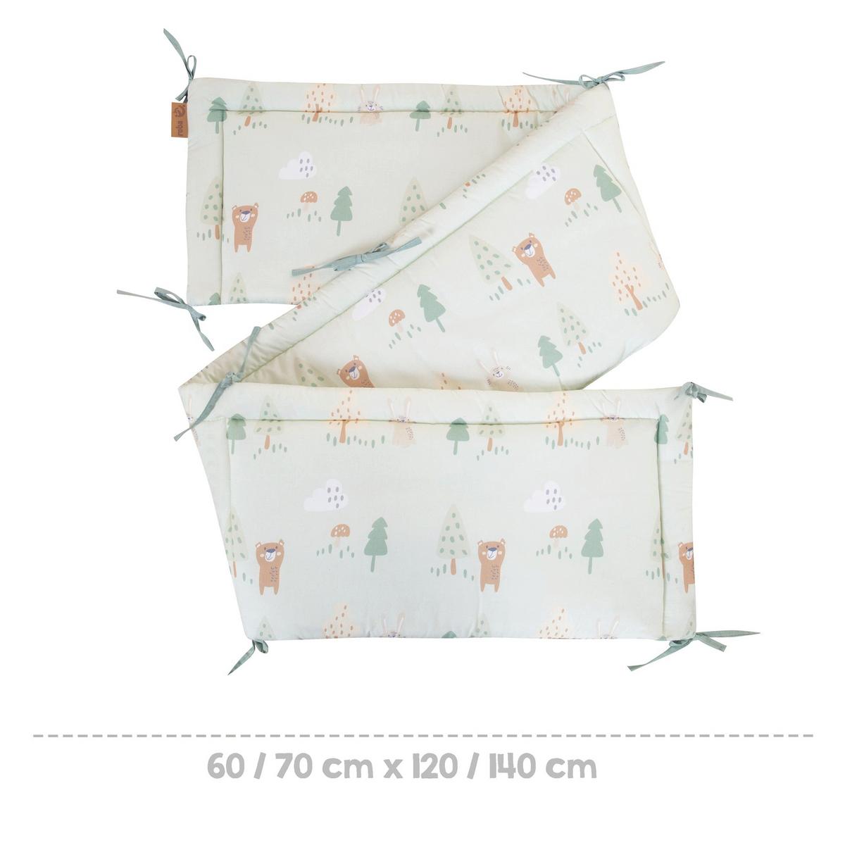 NESTCHEN Woodland Buddies grün - Grün, Textil (170/3cm) - Roba