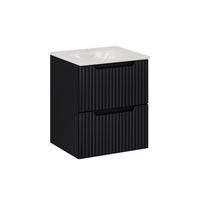 WASCHTISCH 50cm Riva Schwarz - Schwarz, Holzwerkstoff (50/57/40cm) - Petits-meubles