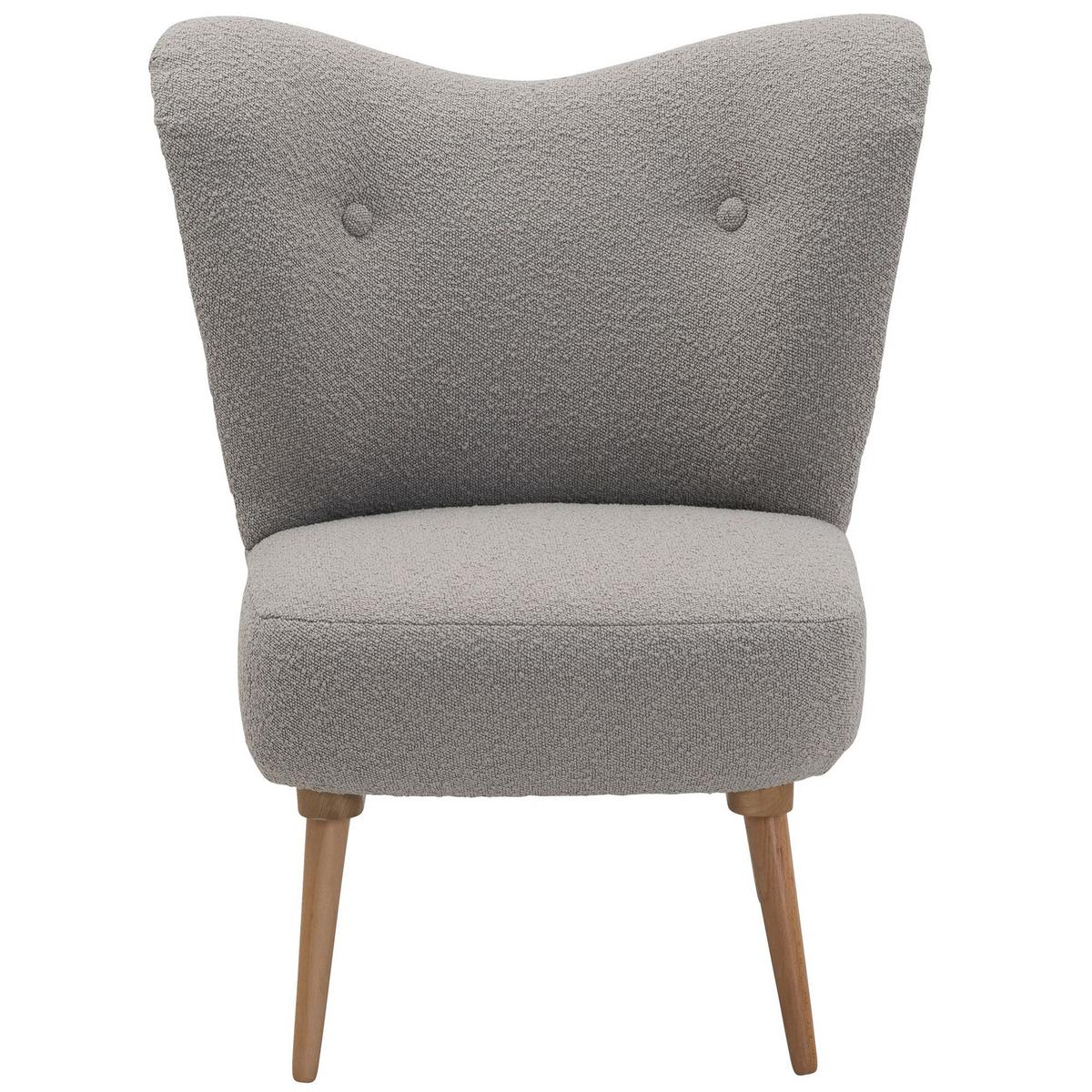 COCKTAILSESSEL Kayra Bouclé-Gewebe sahara - Sahara, Kunststoff (72/90/74cm) - 58aufmkessel