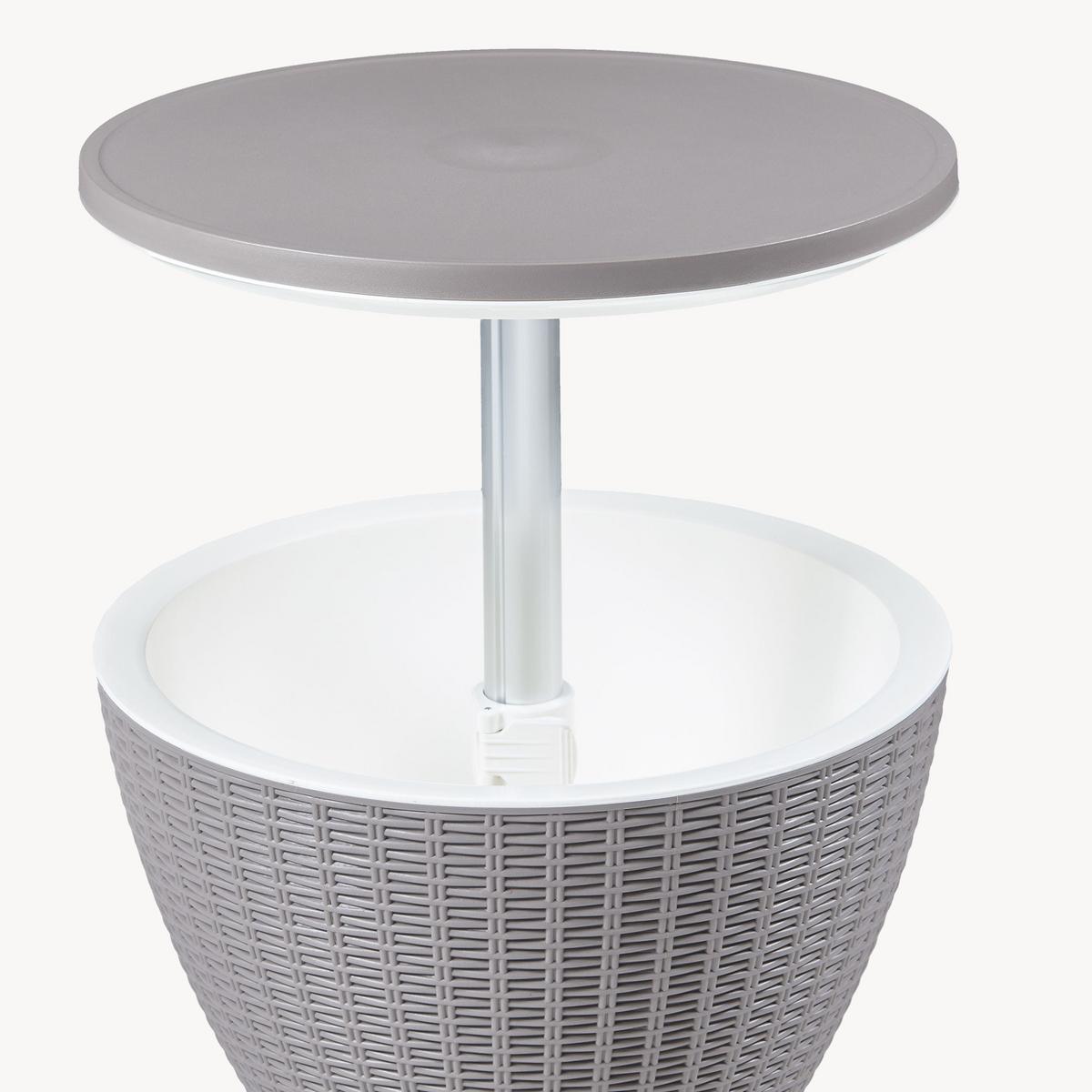 KÜHLTISCH Atessa - Hellbraun, Kunststoff/Metall (48.5/48.5/58cm) - casa.pro