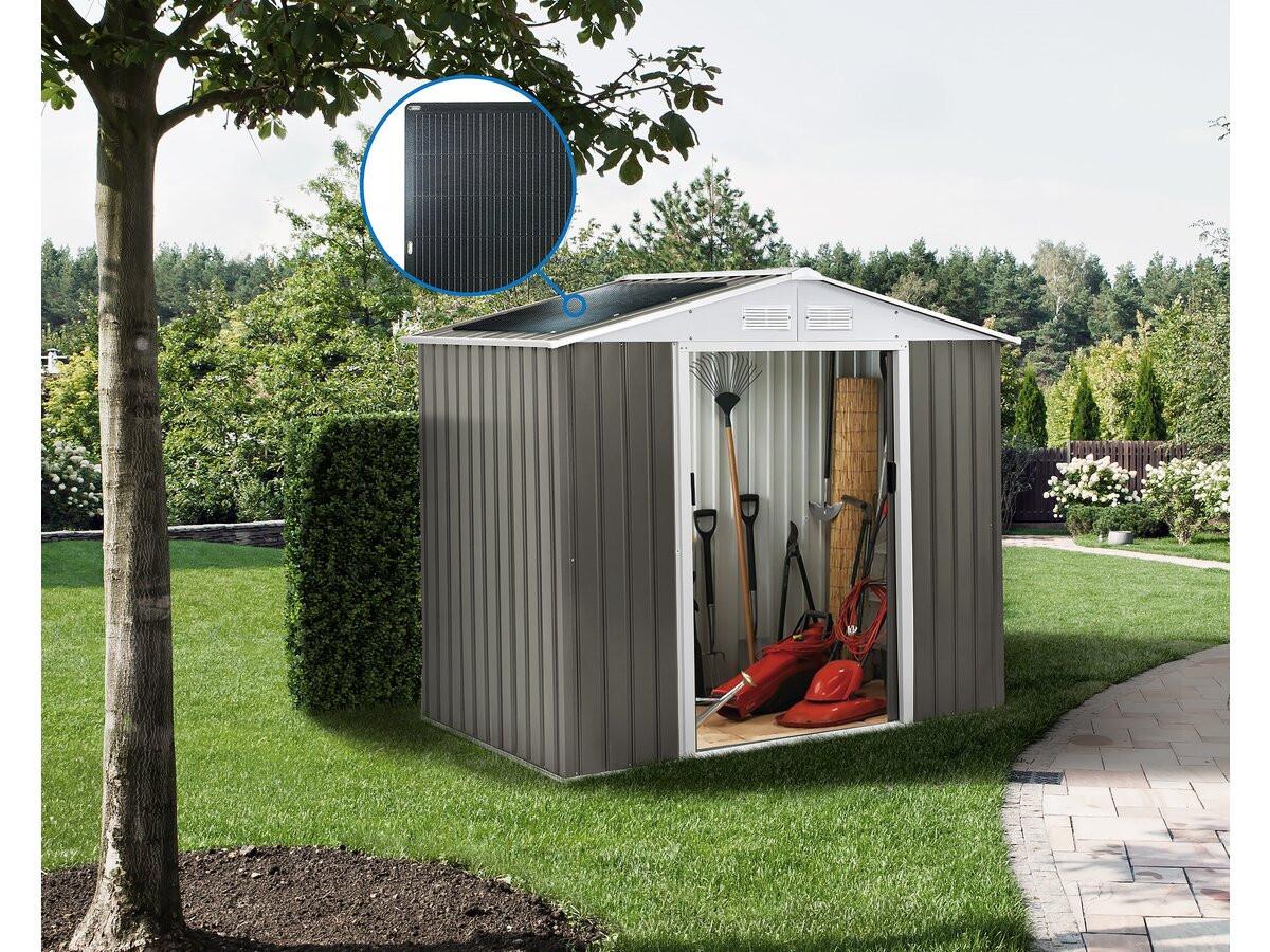 METALL-GARTENHAUS dallas Taupe - Taupe, Metall (181/267/181cm) - Habitat Garten