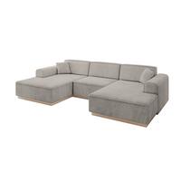 WOHNLANDSCHAFT IREA-U1 - 303x171x83 cm Hellbraun - Hellbraun, Holzwerkstoff/Textil (303/83/171cm) - ALTDECOR