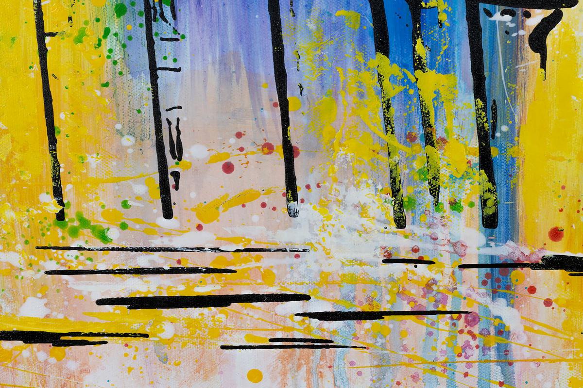 ACRYLBILD HANDGEMALT 120/60 cm - Grau, Holz/Textil (120/60cm) - KUNSTLOFT