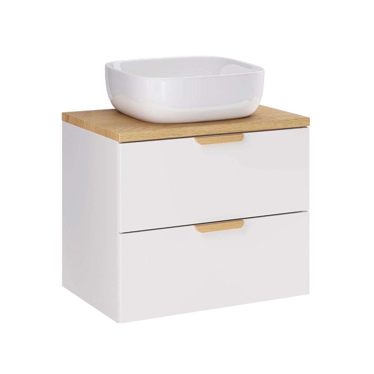 WASCHTISCH 60.6cm Oria Weiß - Weiß, Holzwerkstoff (60.6/50/46.5cm) - Petits-meubles