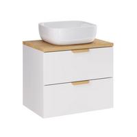 WASCHTISCH 60.6cm Oria Weiß - Weiß, Holzwerkstoff (60.6/50/46.5cm) - Petits-meubles