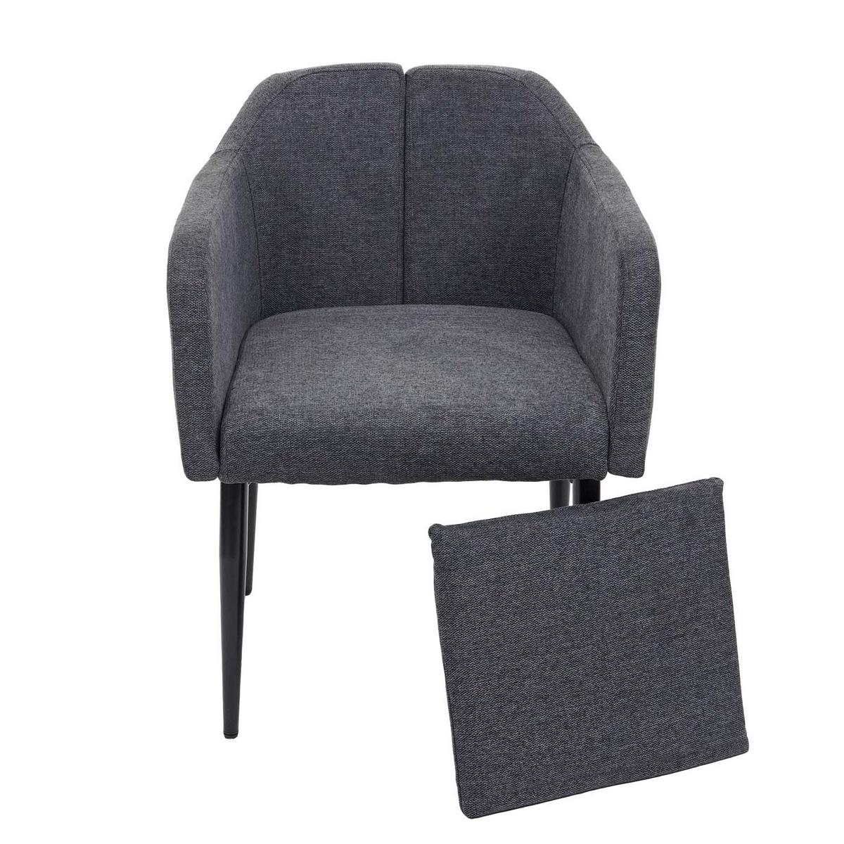 ESSZIMMERSTUHL Anthrazit - Dunkelgrau/Anthrazit, Textil (60/86/65cm) - MCW