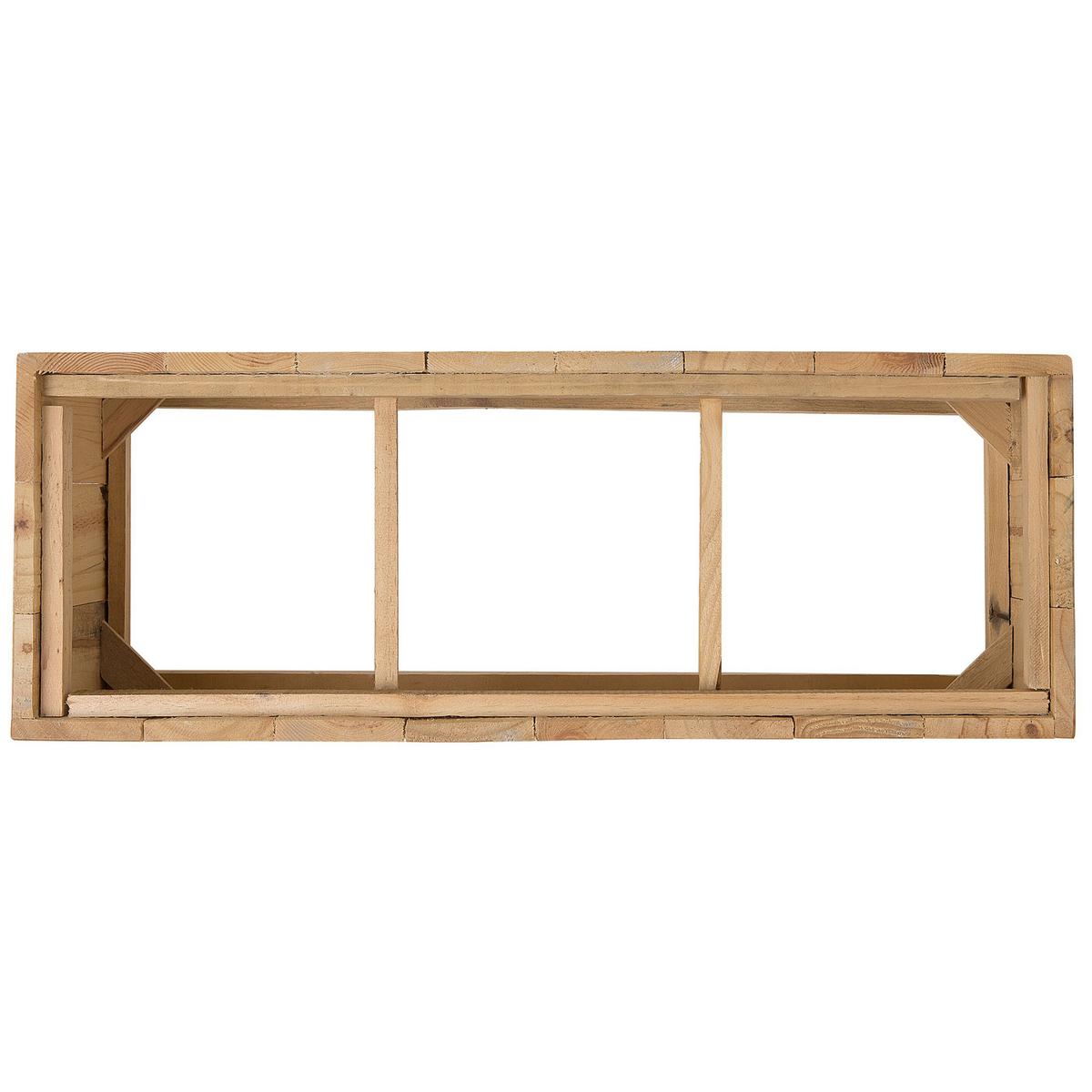 BLUMENTOPF hellbeige rund 23/23/42 cm Abdera - Beige, Stein (42cm) - Beliani