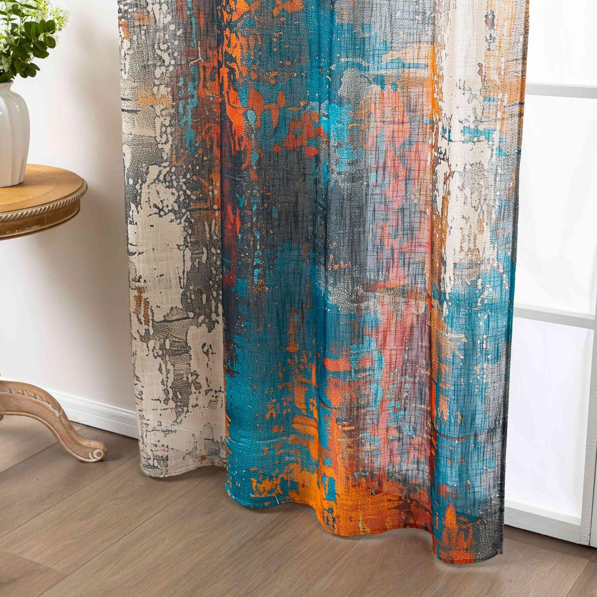 VORHANG 2ER SET SEOUL HxB 245x140 cm Apart - Türkis, Textil (140/245cm) - Gardinenbox
