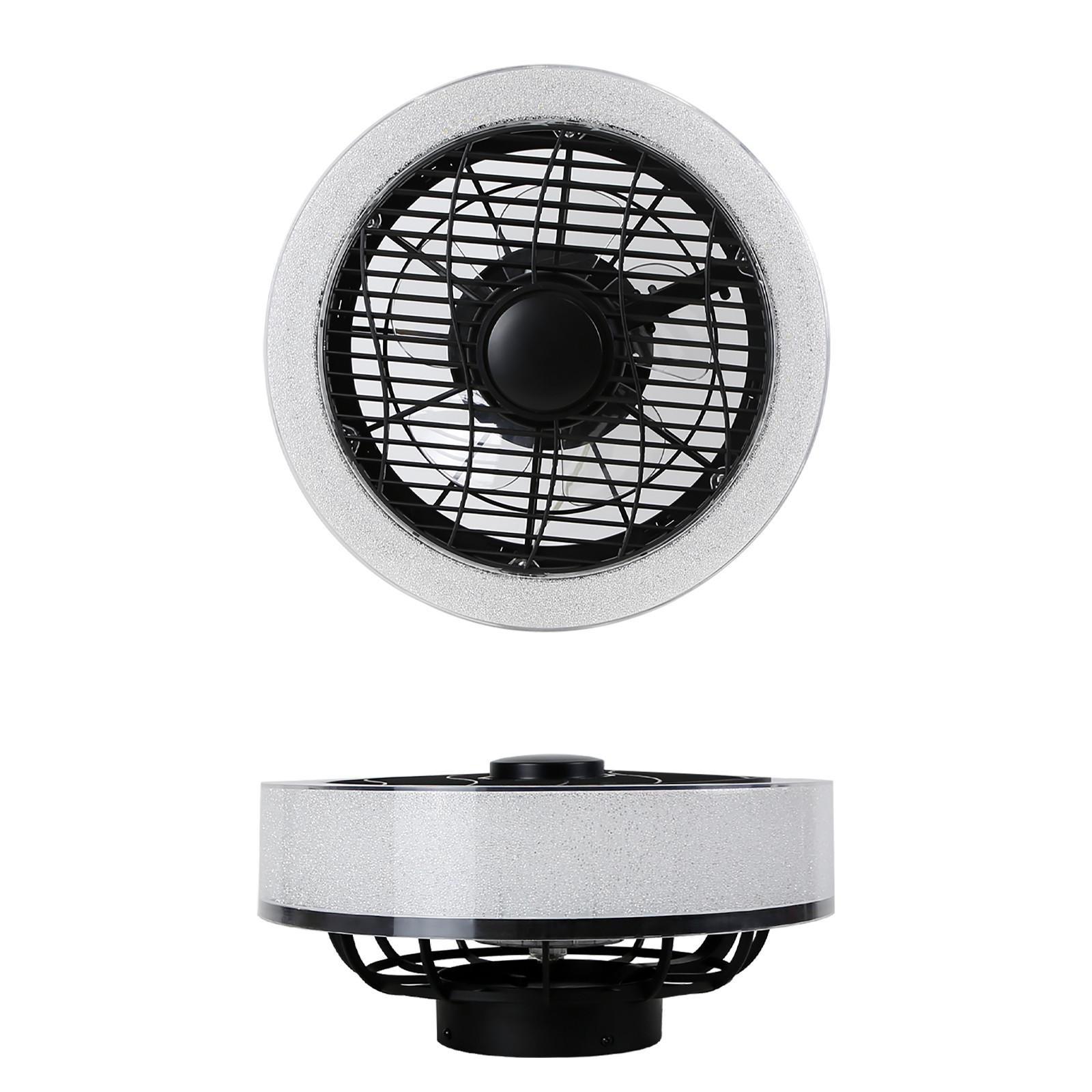DECKENVENTILATOR Estes II 40/40/18cm - Schwarz, Kunststoff (40/40/18cm) - Nettlife