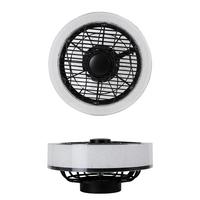 DECKENVENTILATOR Estes II 40/40/18cm - Schwarz, Kunststoff (40/40/18cm) - Nettlife