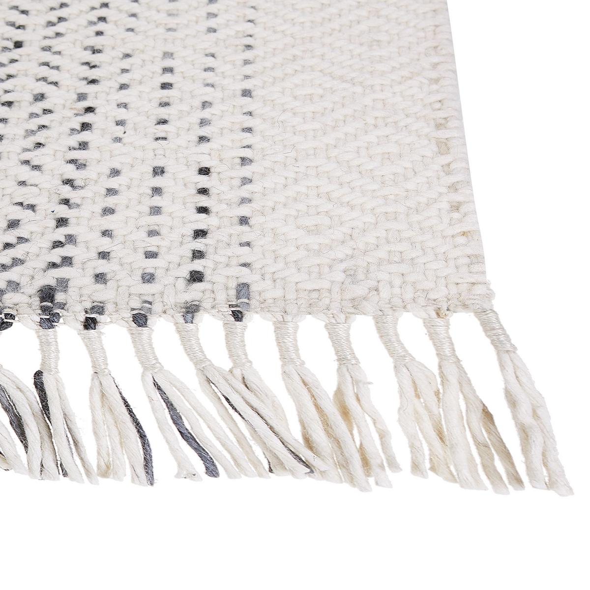 KURZFLOR-TEPPICH Omerli 200/140 cm - Weiß, Textil (140/200cm) - Beliani