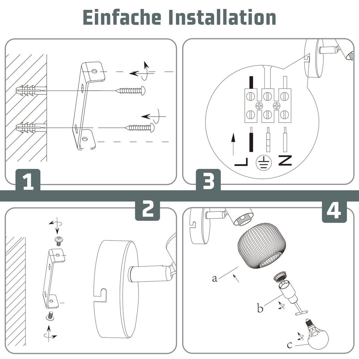 DECKENSTRAHLER Flammhart 10/13/12.5 cm - Weiß, Metall (12.5/10/13cm) - ZMH