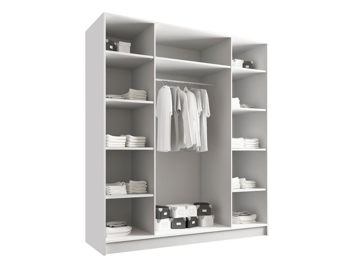 KLEIDERSCHRANK Santi I - Eichefarben/Goldfarben, Holzwerkstoff/Metall (200/215/58cm) - MIRJAN24
