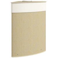 WÄSCHEKORB Bambus Cremeweiß - Creme, Holz/Textil (35/60/35cm) - HOMCOM