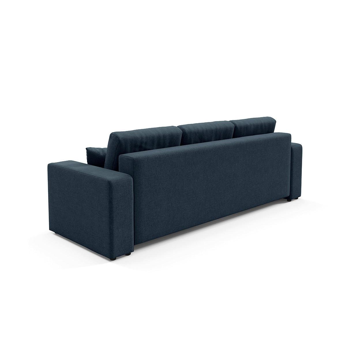 SOFA Giulia 3 Sitzplätze Blau - Blau, Holz (244/82/102cm) - Petits-meubles