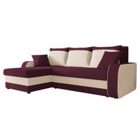 ECKSOFA Kris - Violett/Schwarz, Holz/Kunststoff (238/147cm) - MIRJAN24