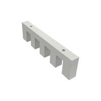 DECKENTRÄGER FÜR GARDINENSTANGEN INNENLAUF 14x35 mm, Smartline 4-läufig, Weiß - Weiß, Metall (12.5/3.4/1.2cm) - INTERDECO
