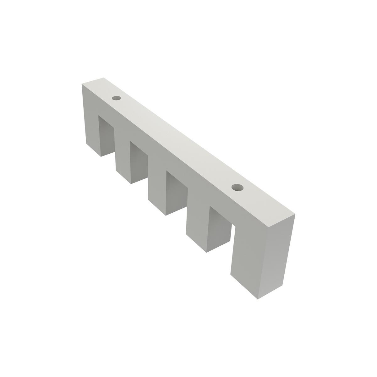 GARDINENSTANGE INNENLAUF Smartline Lox 140 cm, 4-läufig, 14x35 mm Weiß - Weiß, Metall (140cm) - INTERDECO