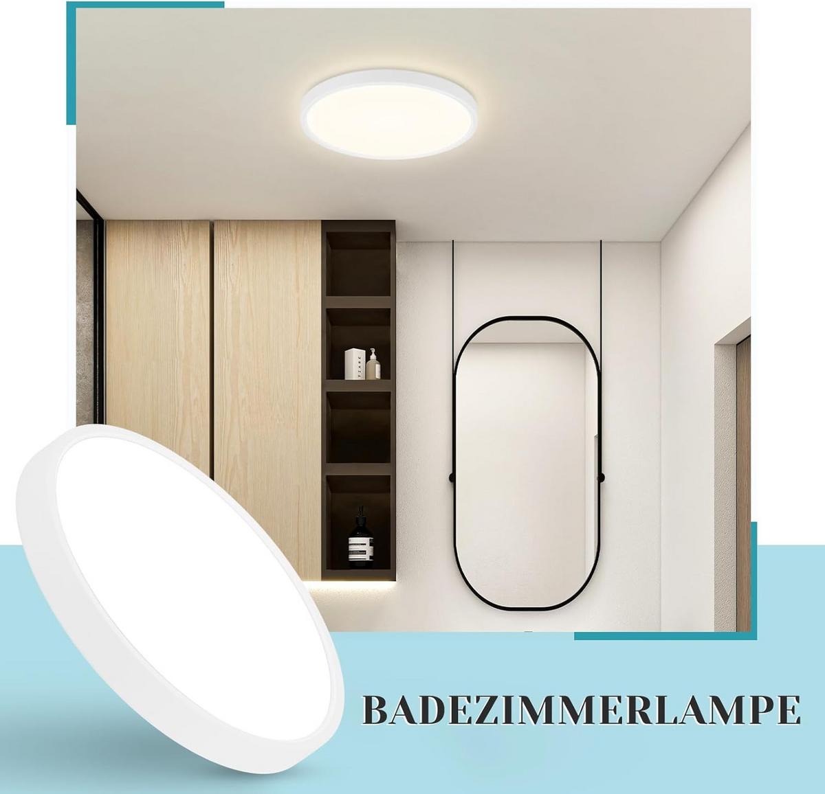 LED-DECKENLEUCHTE Dorian 18/18/2.4 cm - Weiß, Kunststoff (18/18/2.4cm) - ZMH