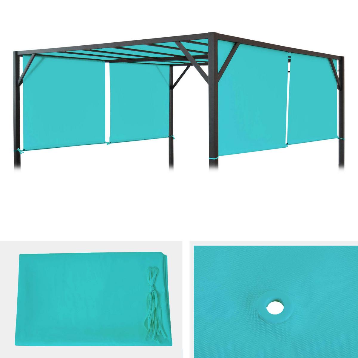 ERSATZBEZUG DACH FÜR PERGOLA BEJA Türkis - Türkis, Textil (372/1/596cm) - MCW